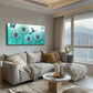 Vibrant Butterfly & Dandelion Wall Art Canvas Office Home Room Framed 120x60cm