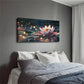 Blooming for Lotus Flower Décor Wall Art Canvas Office Home Room Framed 120x60cm