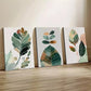 3pcs Bohemian Mid-Century Modern Style Wall Art Set Canvas Framed 40x60cm - High Quality Print 100% Australian Made Wall Canvas Ready to Hang