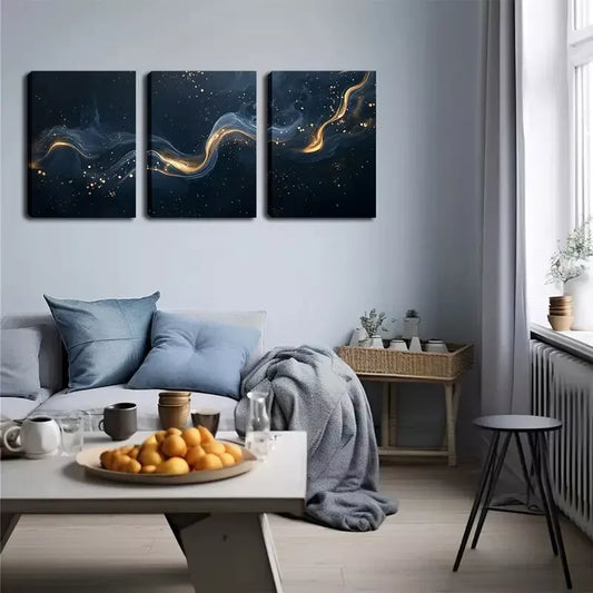 3pcs Galaxies In The Universe  Wall Art Set Canvas Framed 40x60cm - High Quality Print 100% Australian Made Wall Canvas Ready to Hang