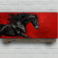 3pcs Black Horse Modern Equestrian Metal Print Ready to Hang Art