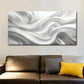 Abstract White Silk Design wall canvas office home room framed 120x60cm