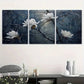 3pcs Jade Orchid Blooming Night Metal Print Ready to Hang Art
