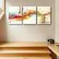 3pcs Vibrant Music Note & Coffee Design Metal Print Ready to Hang Art
