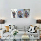 3pcs Colorful Graffiti Style Metal Print Ready to Hang Art