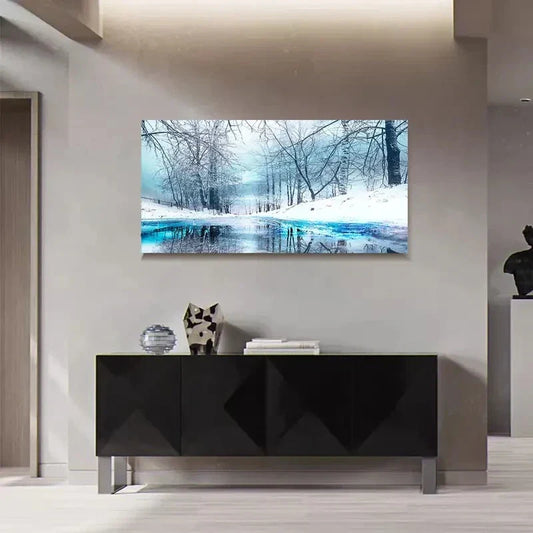 Dreamy Beautiful Scenery Forest Wall Art Canvas Office Home Room Framed 120x60cm