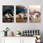 3pcs Abstract Wild Horses Flowing Mane Metal Print Ready to Hang Art