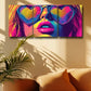 3pcs Featuring a Woman Wearing Glasses Design Metal Print Ready to Hang Art