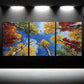 3pcs Sky in the Forest Canvas Framed 40x60cm - High Quality Print 100% Australian Made Wall Canvas Ready to Hang