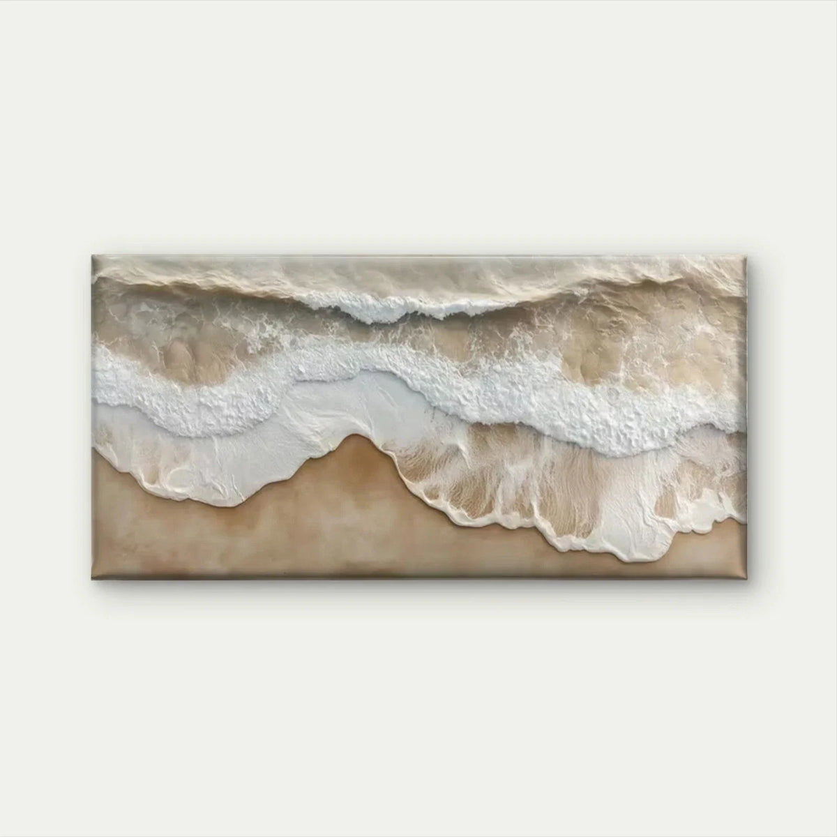 Abstract Ocean Wave Beach Wall Art Canvas Office Home Room Framed 120x60cm