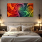 Features Interwoven Colors Wall Art Canvas Office Home Room Framed 120x60cm