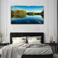 Clear Lake Water Wall Art Canvas Office Home Room Framed 80x45cm