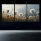3pcs Charming Dandelion Canvas Framed 40x60cm - High Quality Print 100% Australian Made Wall Canvas Ready to Hang