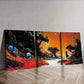 3pcs Strange Planet (1), Wall Art Set Canvas Framed 40x60cm - High Quality Print 100% Australian Made Wall Canvas Ready to Hang