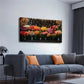 Vibrant Floral Arrangement Wall Art Canvas Office Home Room Framed 120x60cm