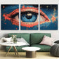 3pcs Coquette Eye Design Metal Print Ready to Hang Art