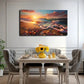 Beach Shells Nature Wall Art Canvas Office Home Room Framed 80x45cm