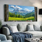 Deep Greens and Peaks wall canvas office home room framed 120x60cm