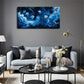 Realistic Jellyfish Blue Light Wall Art Canvas Office Home Room Framed 120x60cm