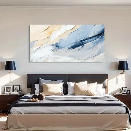 Floral Abstract Modern Deco Wall Art Canvas Office Home Room Framed 120x60cm