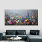 Wildflowers with Butterflies Wall Art Canvas Office Home Room Framed 80x45cm