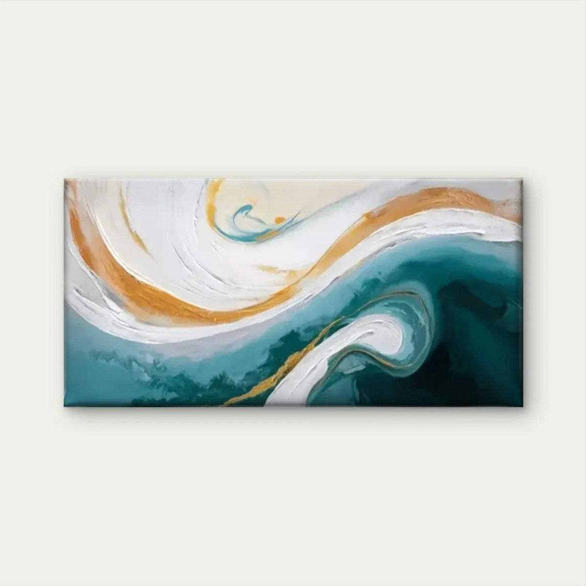 Abstract Painting Abstract Wall Art Canvas Office Home Room Framed 80x45cm