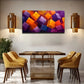 Modern Abstract Colorful Cub Wall Art Canvas Office Home Room Framed 120x60cm