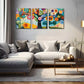 3pcs Abstract Woods, Big Trees Wall Art Set Canvas Framed 40x60cm - High Quality Print 100% Australian Made Wall Canvas Ready to Hang
