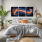 3pcs Shocking, Vast Galaxy Wall Art Set Canvas Framed 40x60cm - High Quality Print 100% Australian Made Wall Canvas Ready to Hang