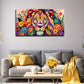 Decoration Colorful Lion Wall Art Canvas Office Home Room Framed 80x45cm