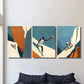 3pcs rock climbing, bicycle basketball art,  Metal Print Ready to Hang Art