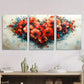 3pcs Painting Cutouts Colourful Metal Print Ready to Hang Art