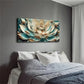 Beige Blooming Lotus Flower Wall Art Canvas Office Home Room Framed 120x60cm