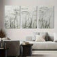 3pcs Minimalist Water Lilies & Grass Metal Print Ready to Hang Art