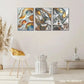 3pcs Abstract Geometric Art, Abstract Circular Metal Print Ready to Hang Art