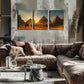 3pcs    Relaxing, Sunset, Pyramid, Camel, Wall Art Set Canvas Framed 40x60cm - High Quality Print 100% Australian Made Wall Canvas Ready to Hang