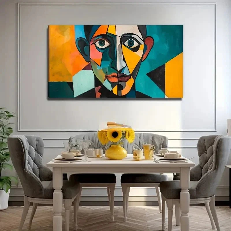Abstract Design Perfect Wall Art Canvas Office Home Room Framed 80x45cm