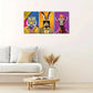 3pcs Modern Animal Print Colorful Aesthetic Poster Metal Print Ready to Hang Art