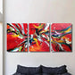 3pcs , Modern abstract oil painting decoration, Metal Print Ready to Hang Art