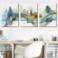 3pcs Modern Geometric Abstract Line Deer Forest Wall Art Set Canvas Framed 40x60cm - High Quality Print 100% Australian Made Wall Canvas Ready to Hang