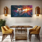 Dynamic Spaceship Hamster Wall Art Canvas Office Home Room Framed 80x45cm