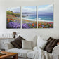 3pcs  Vibrant Daisy & Ocean Landscape Wall Art Set Canvas Framed 40x60cm - High Quality Print 100% Australian Made Wall Canvas Ready to Hang