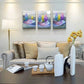 3pcs Abstract Colourful Leaves Deer Metal Print Ready to Hang Art