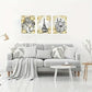 3pcs Eiffel Tower Painting Black and White Roman  Metal Print Ready to Hang Art