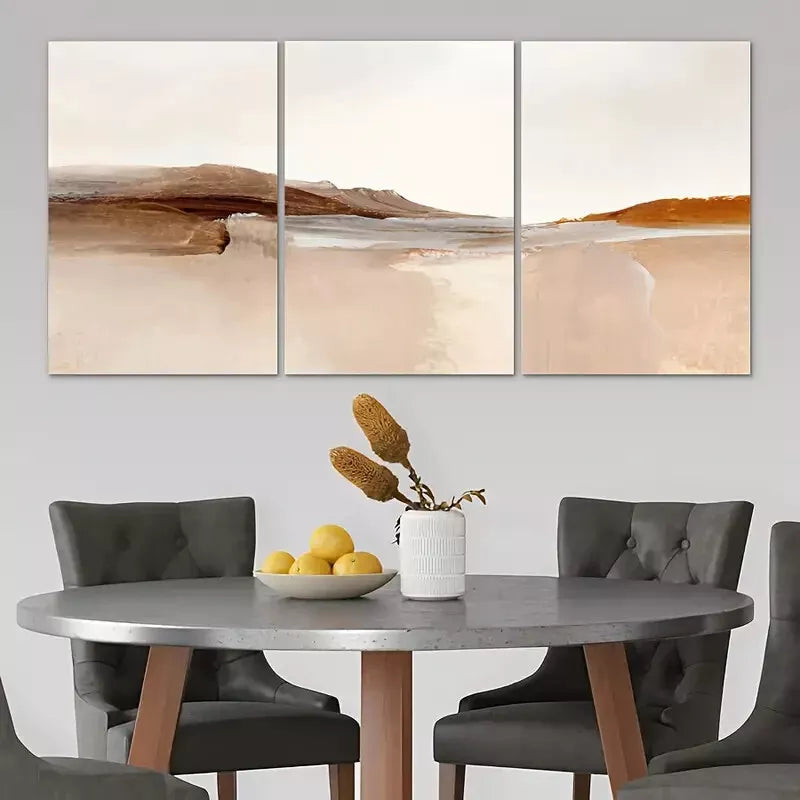 3pcs Ocean Wave Abstract Artwork Canvas Framed 40x60cm - High Quality Print 100% Australian Made Wall Canvas Ready to Hang