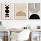 3pcs Modern Geometric Abstract Stripes Pattern  Wall Art Set Canvas Framed 40x60cm - High Quality Print 100% Australian Made Wall Canvas Ready to Hang