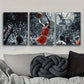 3pcs  The Winning Goal Classic Modern  Metal Print Ready to Hang Art