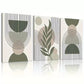3pcs Green Sage Boho Art Canvas Framed 40x60cm - High Quality Print 100% Australian Made Wall Canvas Ready to Hang