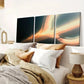 3pcs Sci-Fi Space Futuristic Planet & Black Hole Wall Art Set Canvas Framed 40x60cm - High Quality Print 100% Australian Made Wall Canvas Ready to Hang