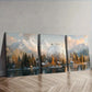 3pcs  Snow-capped island (2) Wall Art Set Canvas Framed 40x60cm - High Quality Print 100% Australian Made Wall Canvas Ready to Hang